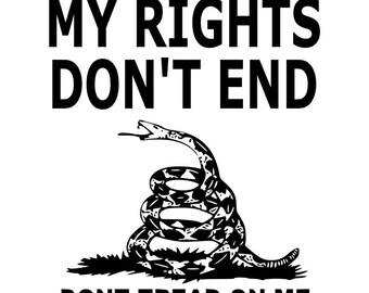 Dont tread on me SVG File, Quote Cut File, Silhouette File, Cricut File, Vinyl Cut File, Stencil
