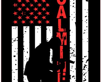 Coal Miner Distressed Flag SVG File, Quote Cut File, Silhouette File, Cricut File, Vinyl Cut File, Stencil