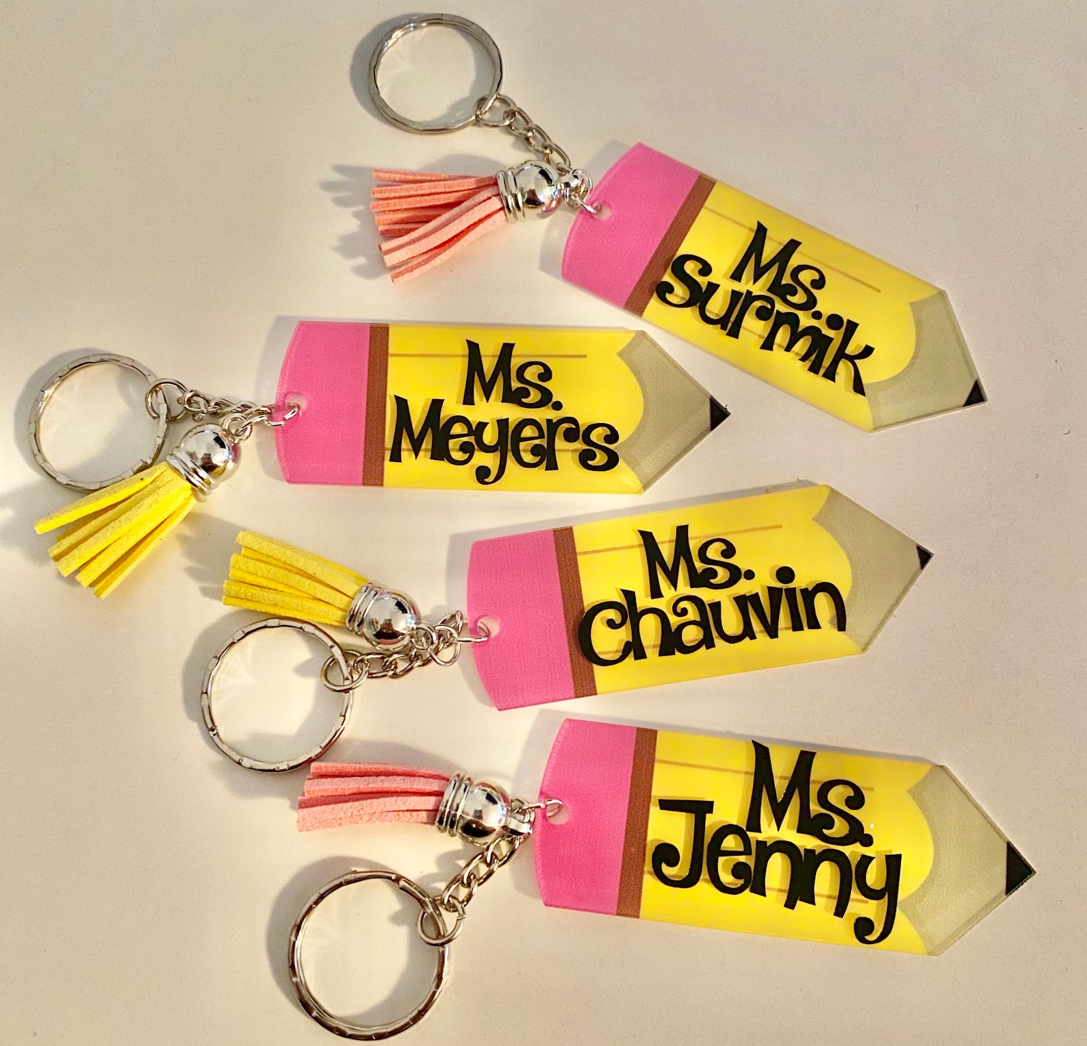 Personalized Teacher keychains teacher appreciation gift Etsy
