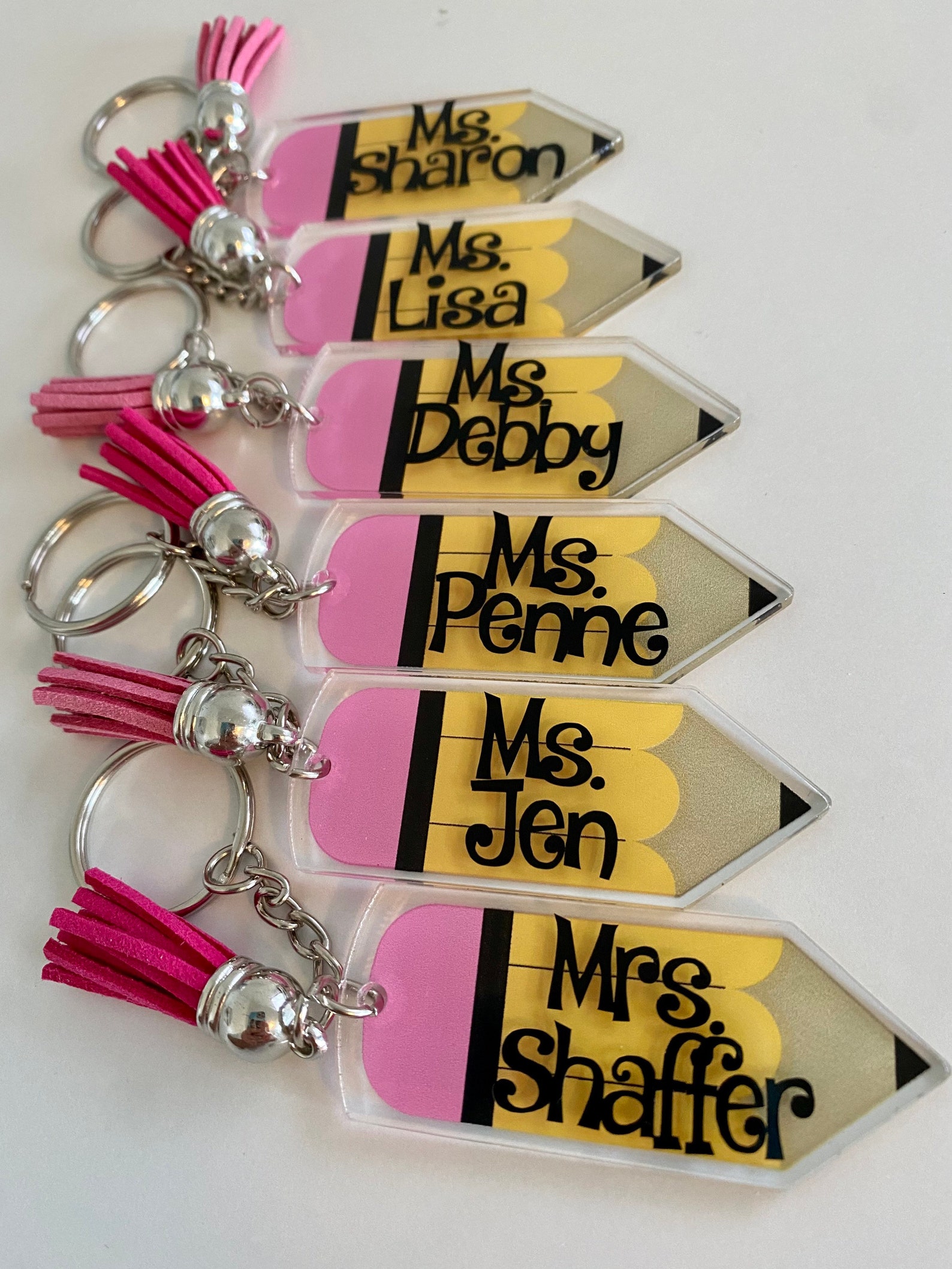 Personalized Teacher keychains teacher appreciation gift Etsy