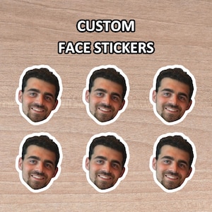 Custom Face Stickers – Personalized Photo Stickers – Fun Birthday, Bachelorette & Party Decorations