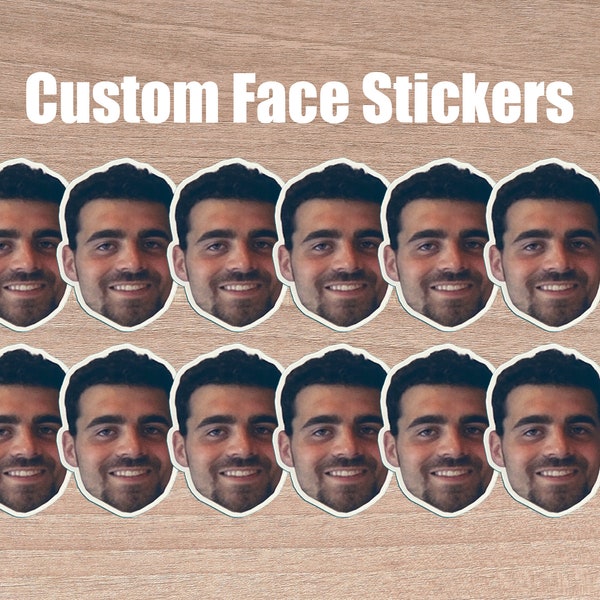 photo stickers, custom sticker, custom face stickers, custom stickers, laptop sticker, personalized stickers, personalized computer stickers