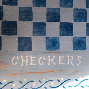 Checker Rustic Handmade Rustic Checker Board and Checkers - Etsy