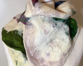 MOSAICO Silk & Merino Wool Neckerchief – Handmade Bandana Scarf