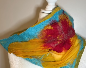 CARIBE Silk & Merino Wool Neckerchief – Handmade Bandana Scarf