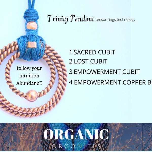 Tensor Ring Pendant - "TRINITY" singers;teachers; public speakers; coachers; promoters (POWERFUL LEMURIAN frequencies))