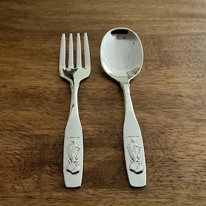 Oneida America Greeting Corp. Holly Hobbie Stainless Silverware / Flatware - Baby Spoon, Baby Fork