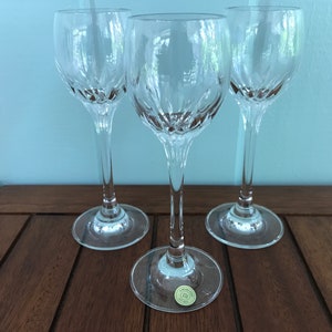 Three Fine Cut Crystal Cordial / Liqueur Glasses - 24% PbO - Czech Republic