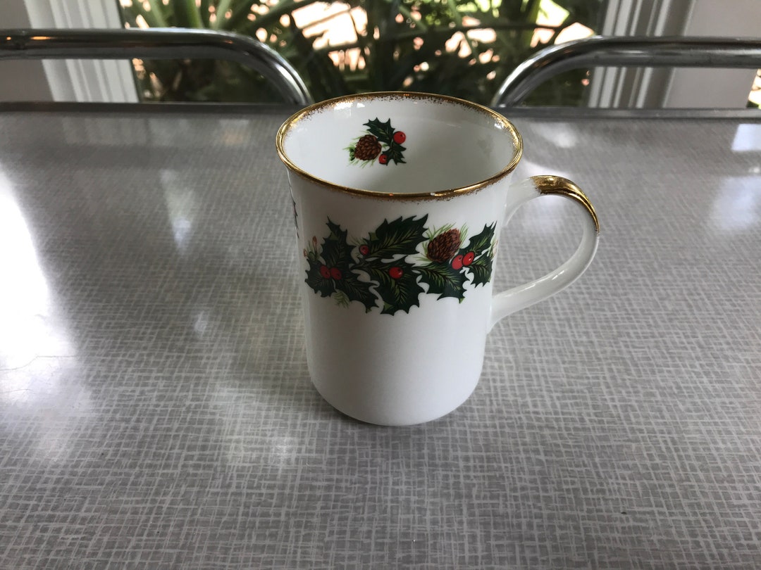 One Rosina Queens Fine Bone China Yuletide Large Coffee Mug Etsy
