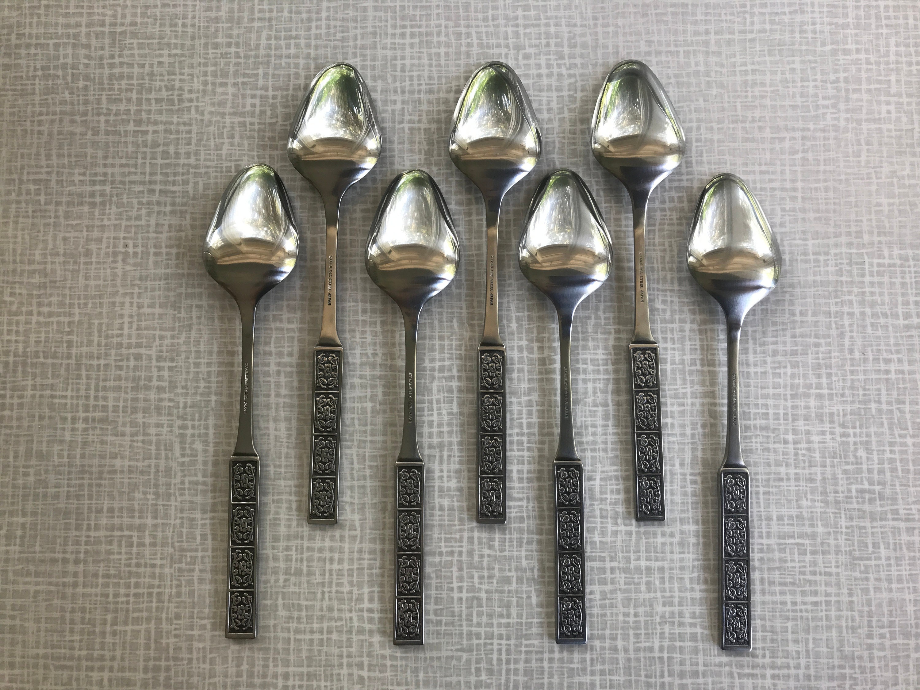 Vintage Stainless Steel Geometric Silverware / Flatware Japan - Etsy