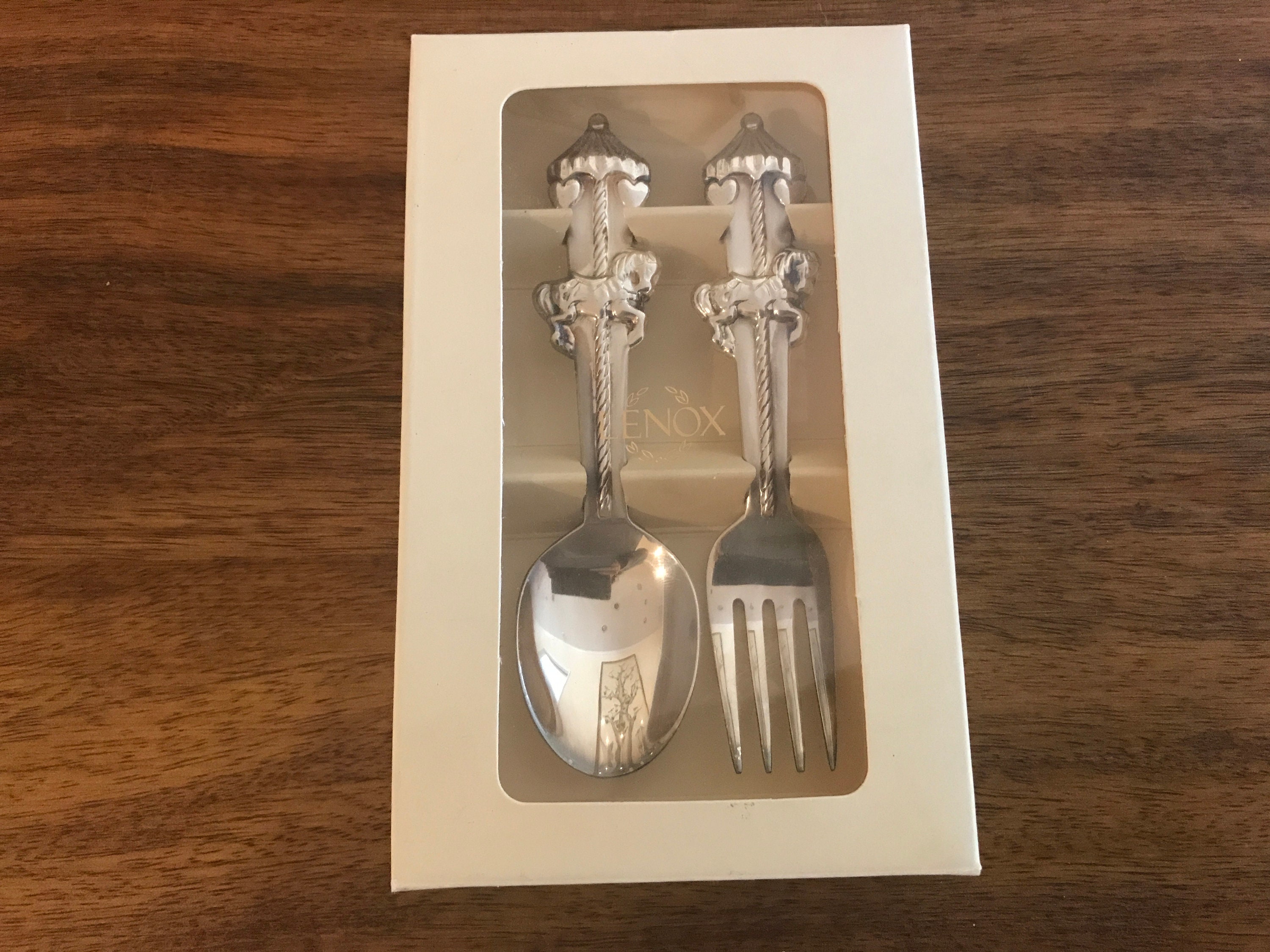 Lenox Baby Jewel Collection Child Fork and Spoon Set in Etsy