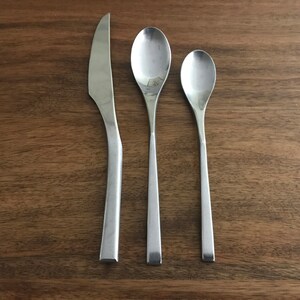 One Danish Modern National Stainless Leonora Silverware / Flatware - Replacement Pieces