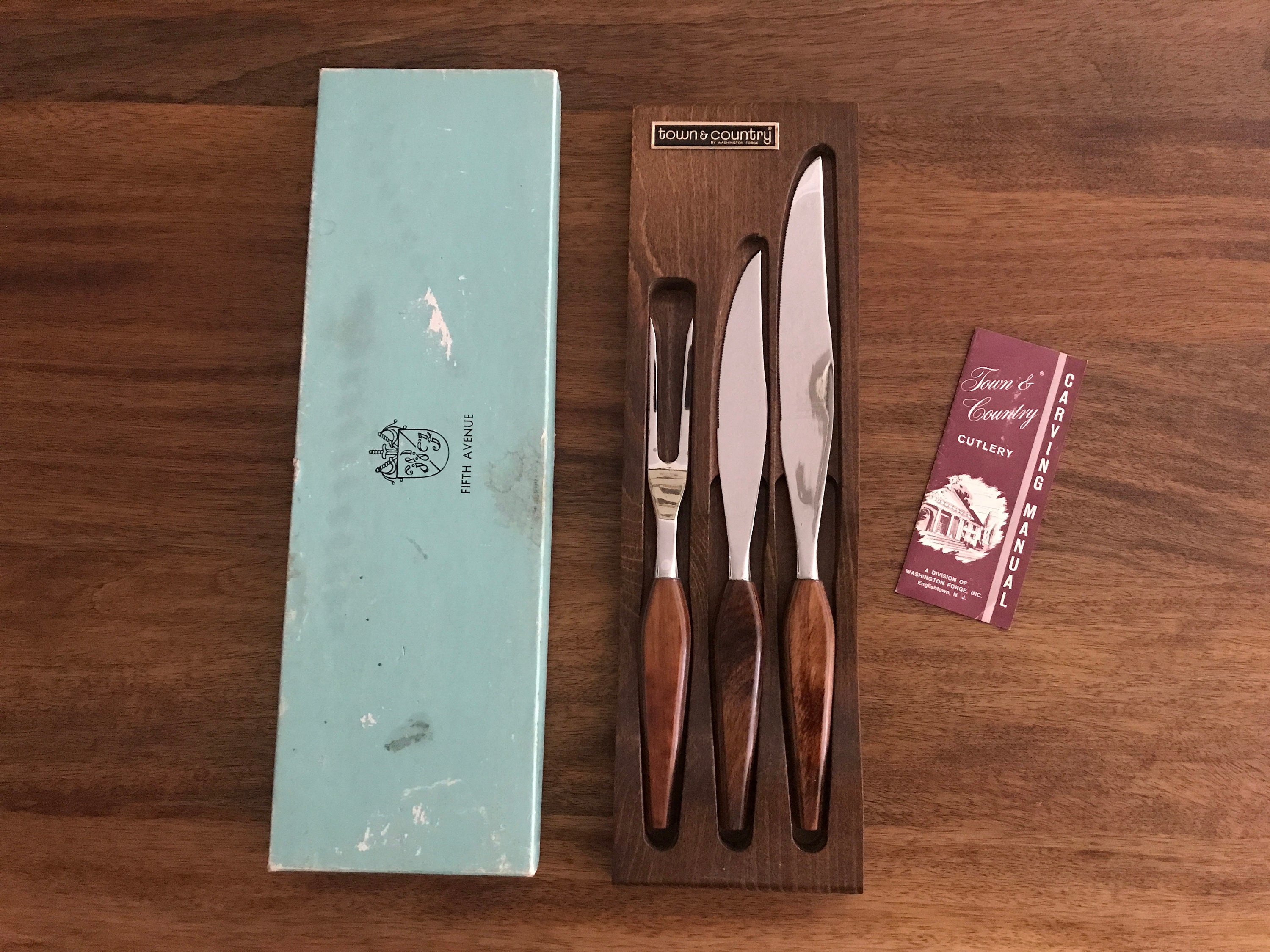 Washington Forge Town and Country Cutlery Set / Carving Set With