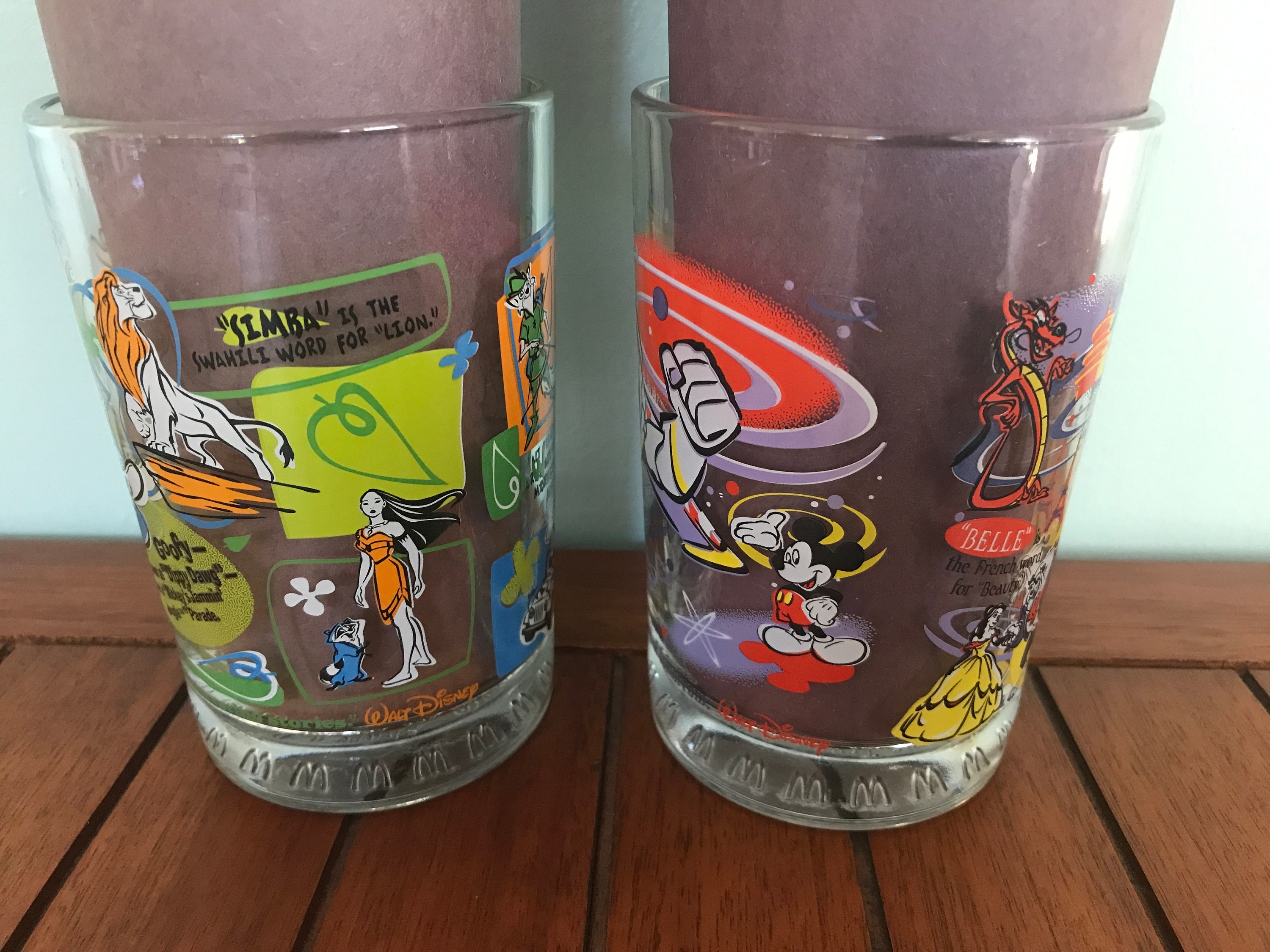 Mcdonald's Walt Disney World 100 Years of Magic Glass - Hollywood Studios,  Magic Kingdom, Animal Kingdom, Epcot - Etsy