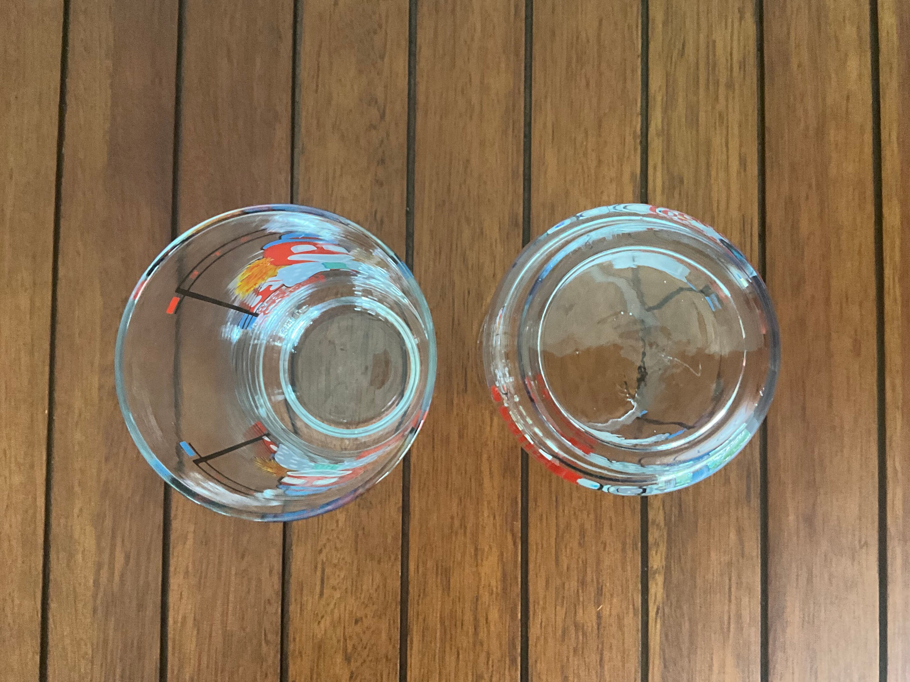 Vintage Wendy’s Coca Cola glasses！×3 One Wendy's and Coca-cola Clown Glasses - Auguste, Hobo