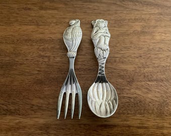 Reed and Barton Silverplate Children's Silverware Set in the