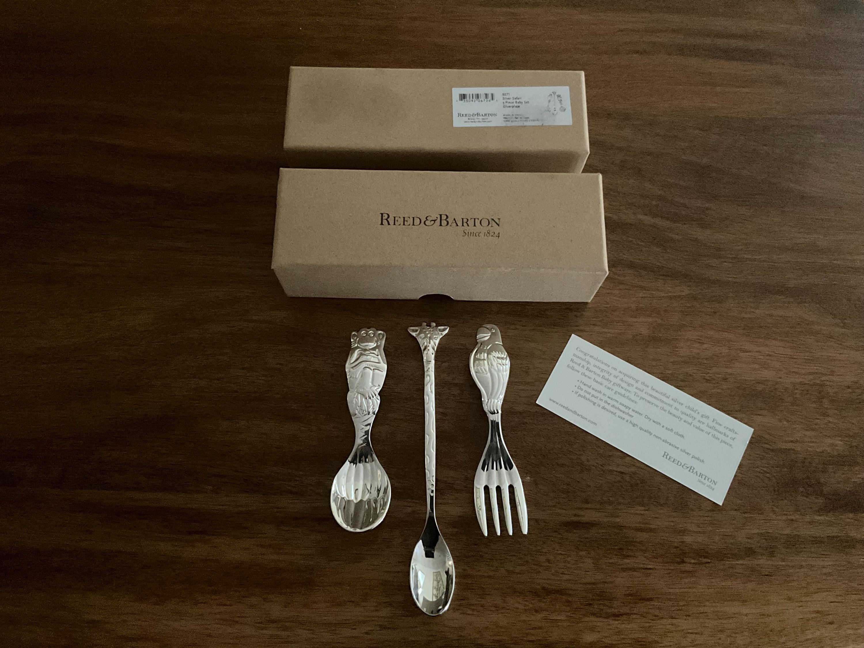 Reed and Barton Silverplate Children's Silverware Set in the