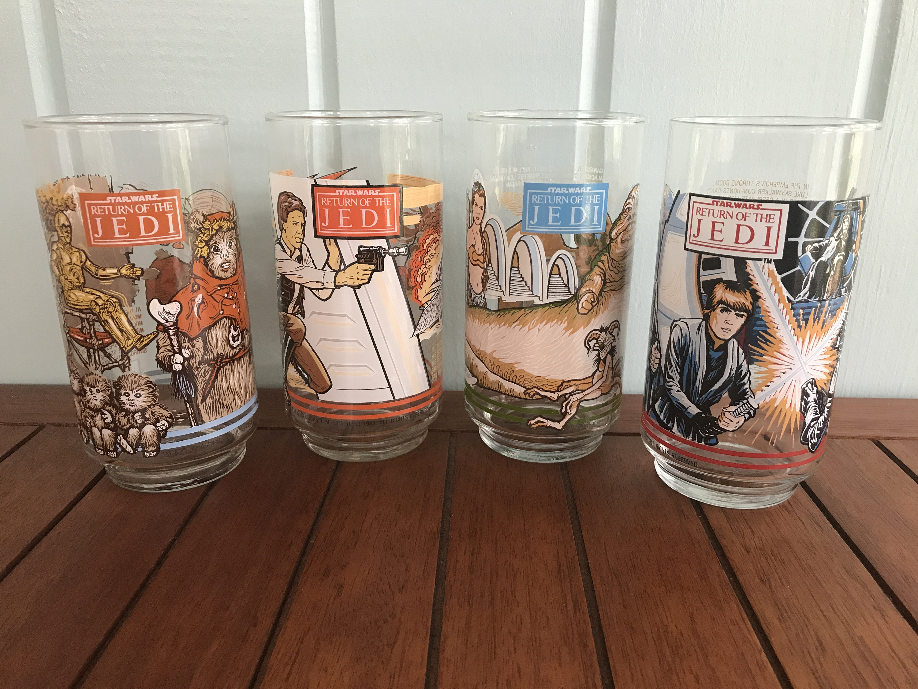1983 Star Wars Return of the Jedi Burger King Coca-cola Glass