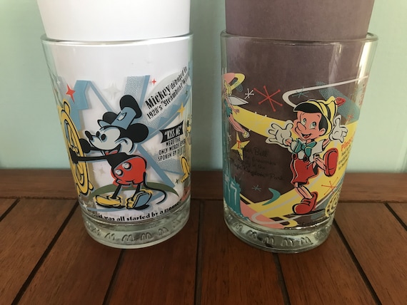 Vintage McDonalds Walt Disney 100 Years of Magic 8 Glass Cups