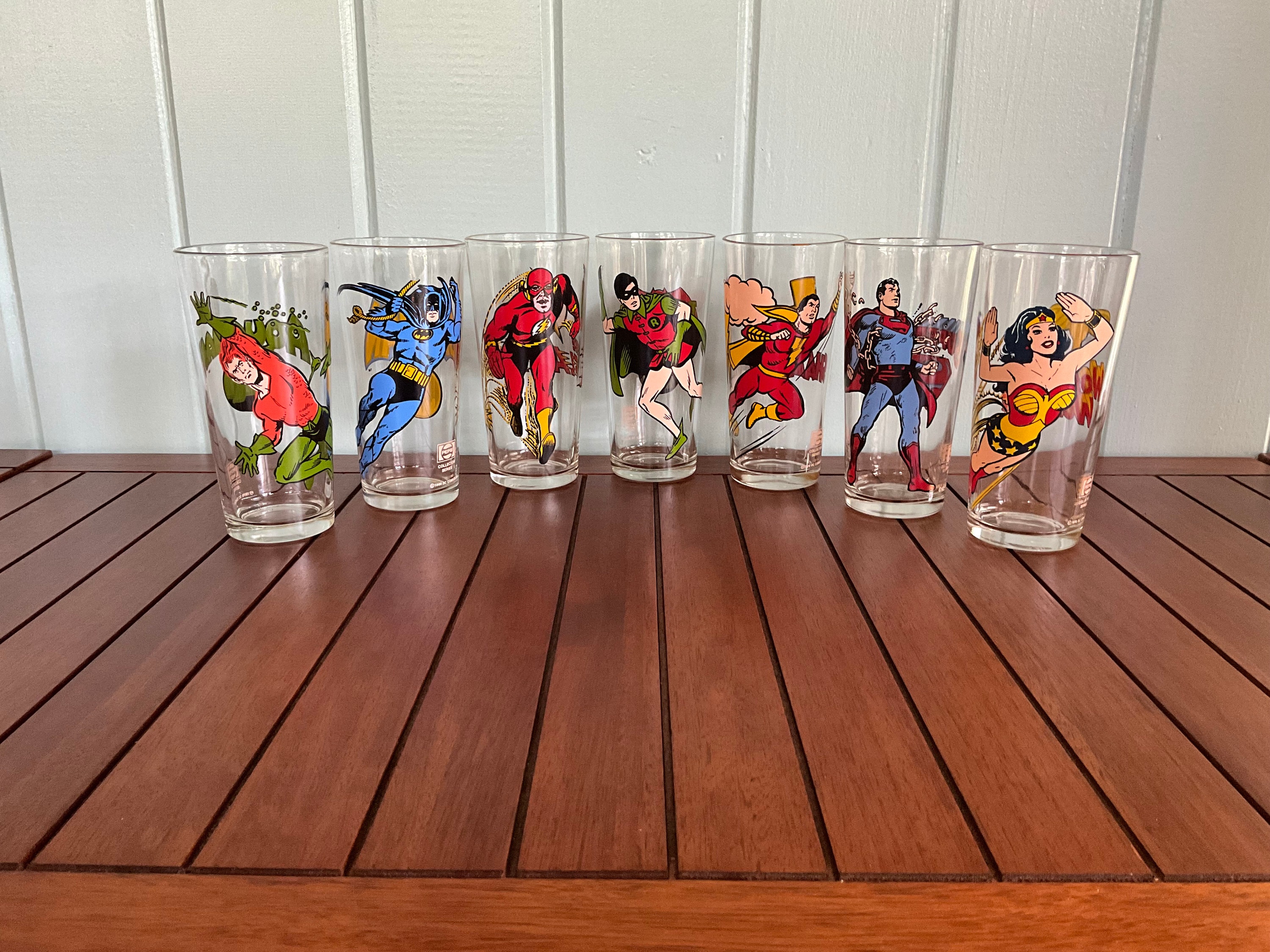 One 1978 Pepsi DC Comics Super Heroes Glass, Replacement One 1978 Pepsi DC Comics Super Heroes Glass, Replacement