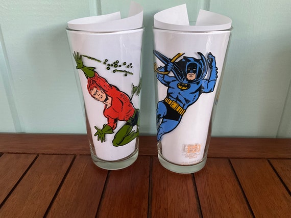 One 1978 Pepsi DC Comics Super Heroes Glass, Replacement One 1978 Pepsi DC Comics Super Heroes Glass, Replacement