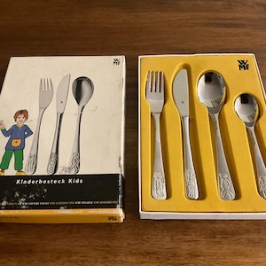 WMF Kinderbesteck Kids Cromargan Edelstahl Rostfrei 18/10 Youth Silverware / Flatware in Original Box - Boys, Girls