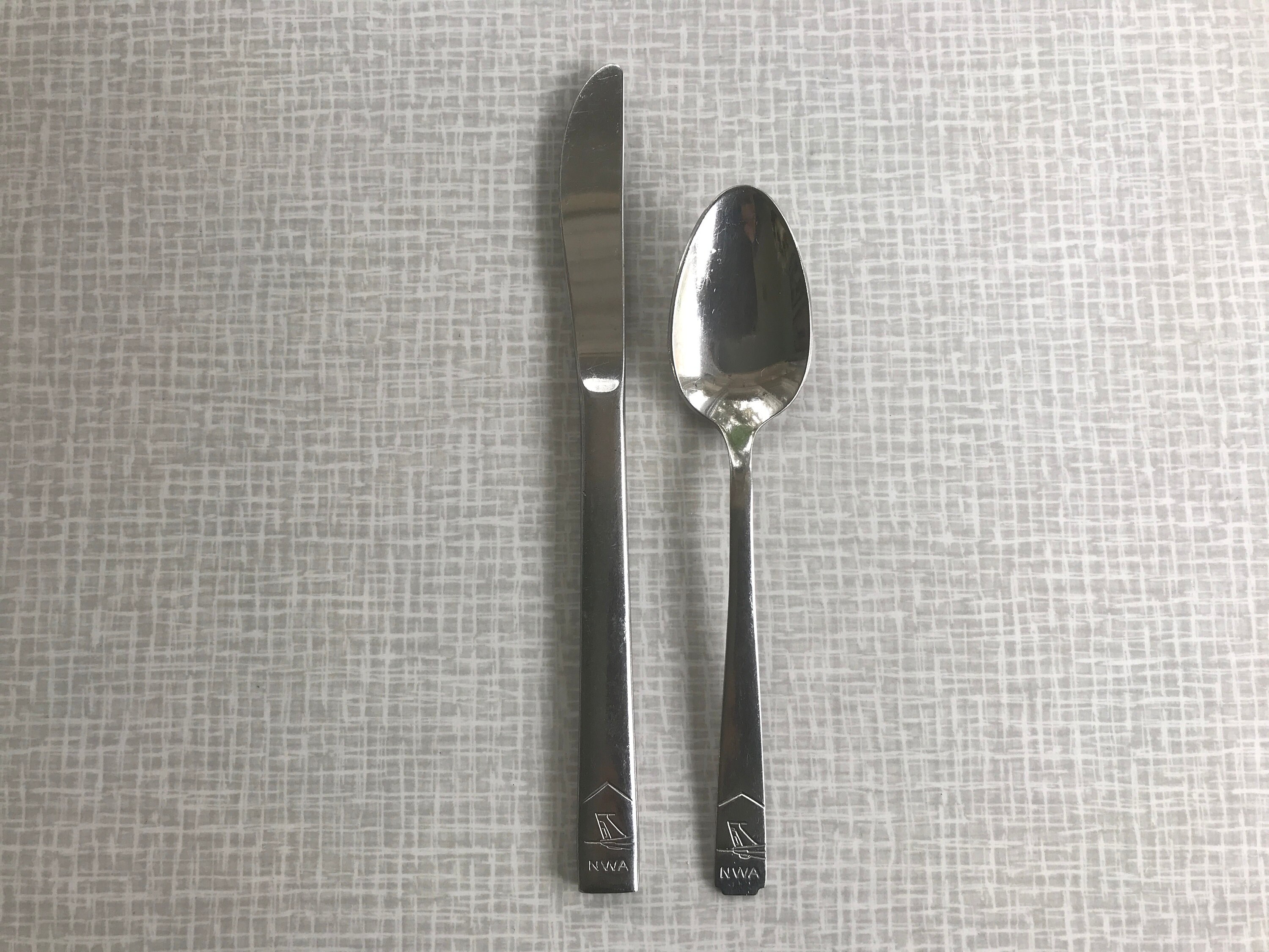 Northwest Airlines NWA Airline Silverware / Flatware - Knife