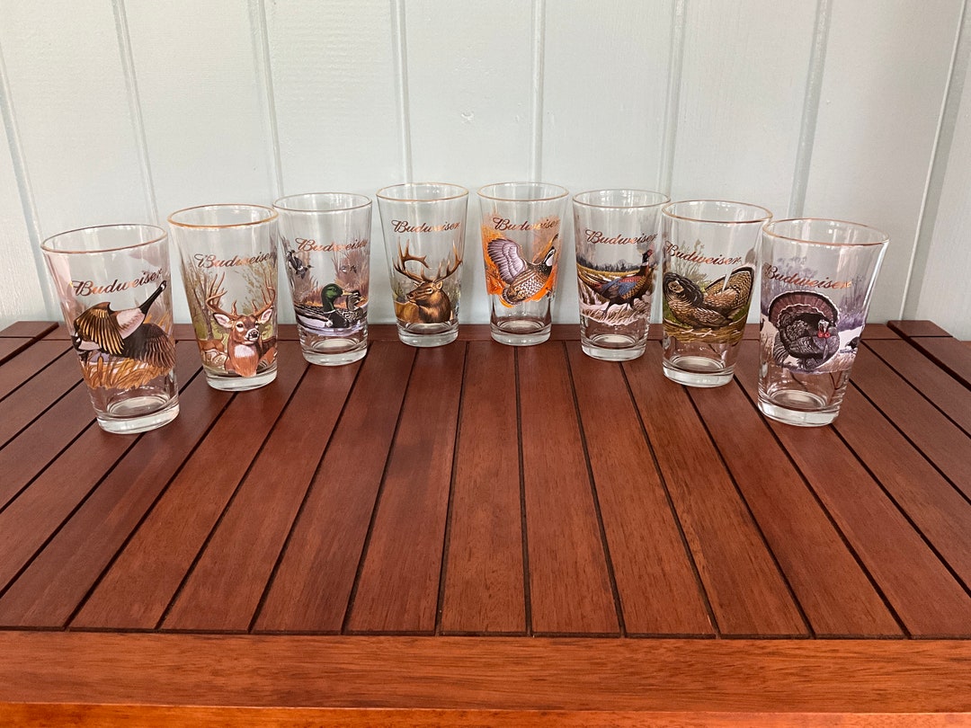 Budweiser Wildlife Glass - Buckmasters, Ducks Unlimited, Rocky