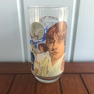1977 Star Wars Burger King Coca-Cola Glass - Luke Skywalker - Faded