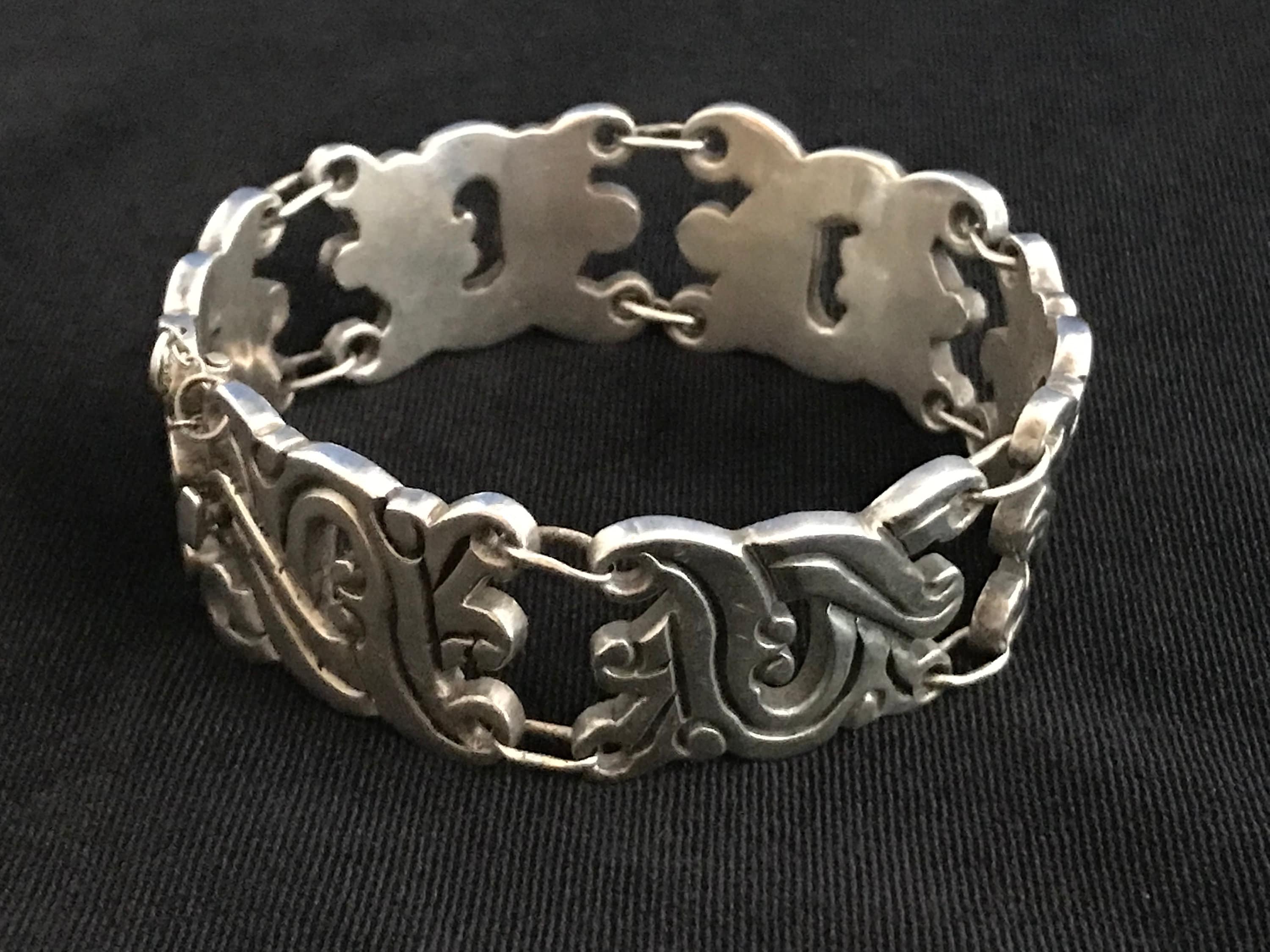 Vintage Rancho Alegre Modernist Sterling Silver Bracelet - Etsy