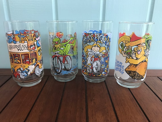 McDonald’s Jim Henson The Great Muppet Caper - Happiness Hotel, Kermit the Frog, Miss Piggy, Fozzie Bear Balloon - Replacement Glasses / Set