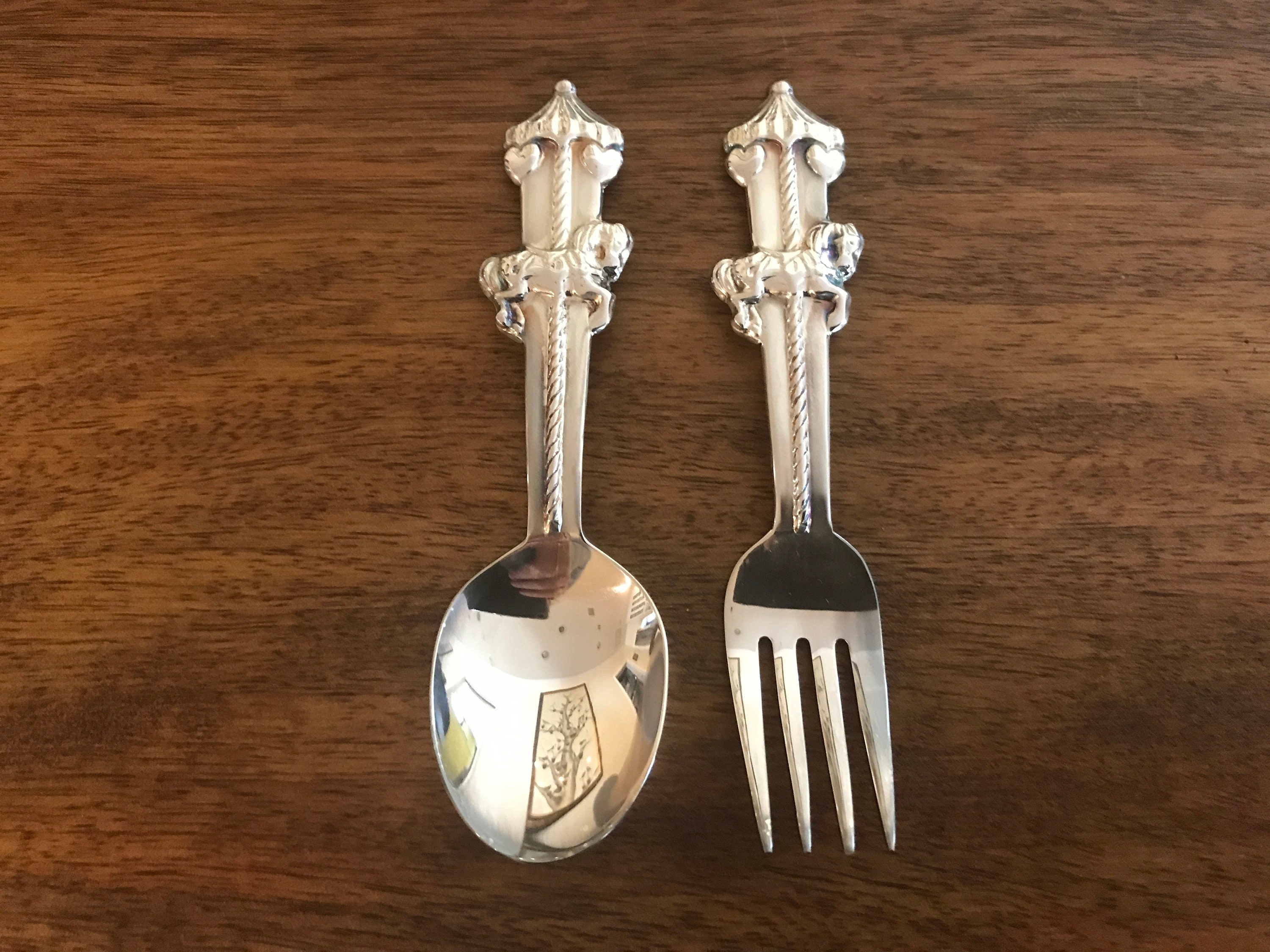 Lenox Baby Jewel Collection Child Fork and Spoon Set in Etsy