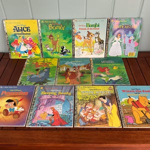 Disney Little Golden Books - Bambi, Cinderella, Jungle Book, Lady and the Tramp, Little Mermaid, Pinocchio, Sleeping Beauty, Snow White