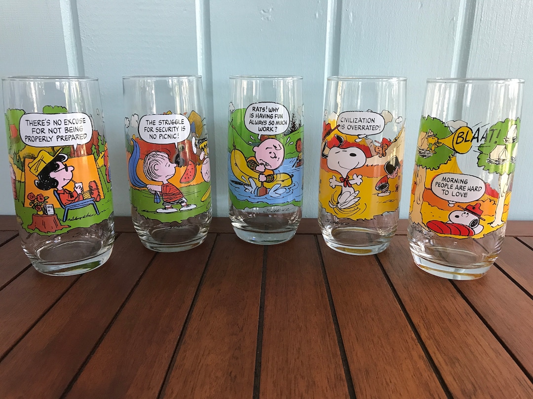 Set the Table With Snoopy Glasses 