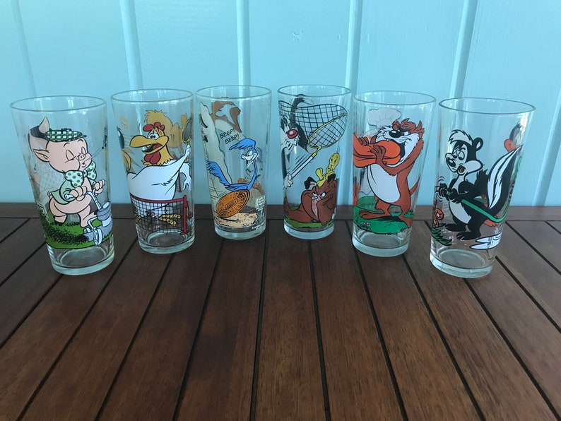 1976 Looney Tunes Warner Bros Pepsi Collector Series Glass Etsy