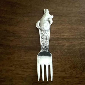 Lunt Disney Winnie the Pooh Toddler Baby Silverware / Flatware - Piglet Fork