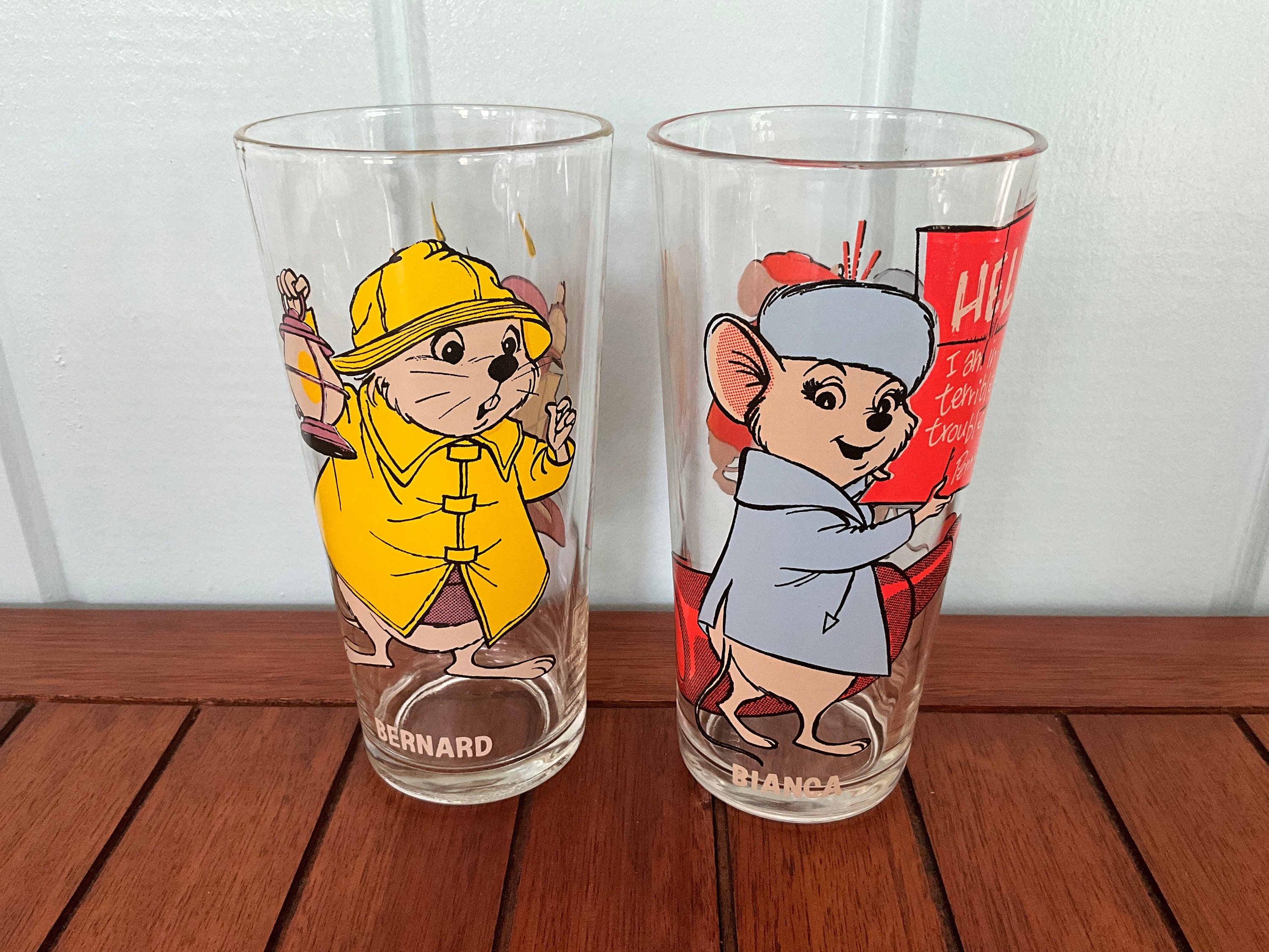 1977 Disney Pepsi Collector Series Glass - the Rescuers - Bernard