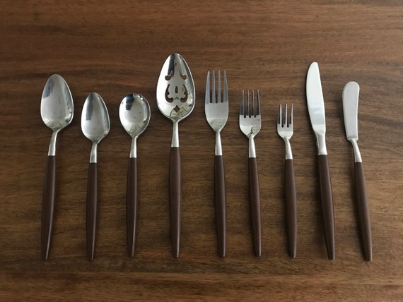 【ヴィンテージ】American Tempo ステンレススプーン One Mid Century American Tempo Stainless Silverware / Flatware