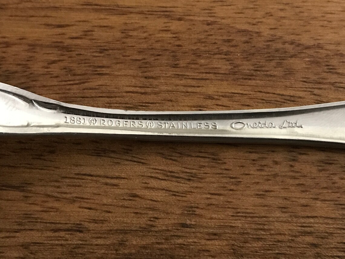 Oneida 'Our Rose' Stainless Steel Flatware – Vintage Pink Floral Pattern, Used