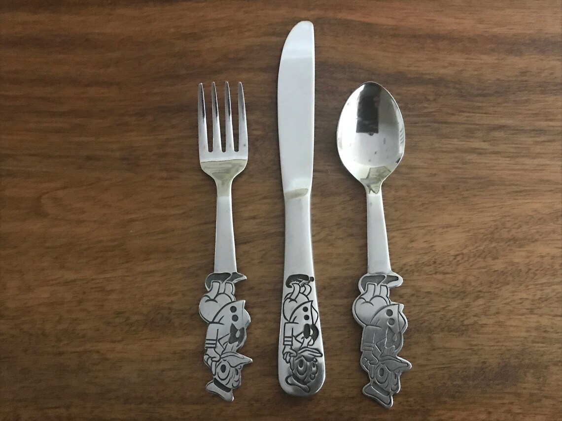 One Walt Disney Stainless Steel Youth Silverware / Flatware Etsy