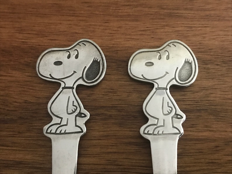 Peanuts Snoopy Stainless Steel Youth Silverware / Flatware Set Etsy