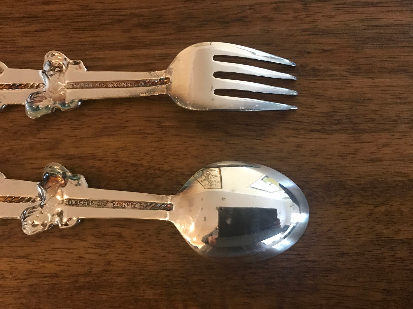 Lenox Baby Jewel Collection Child Fork and Spoon Set in Etsy