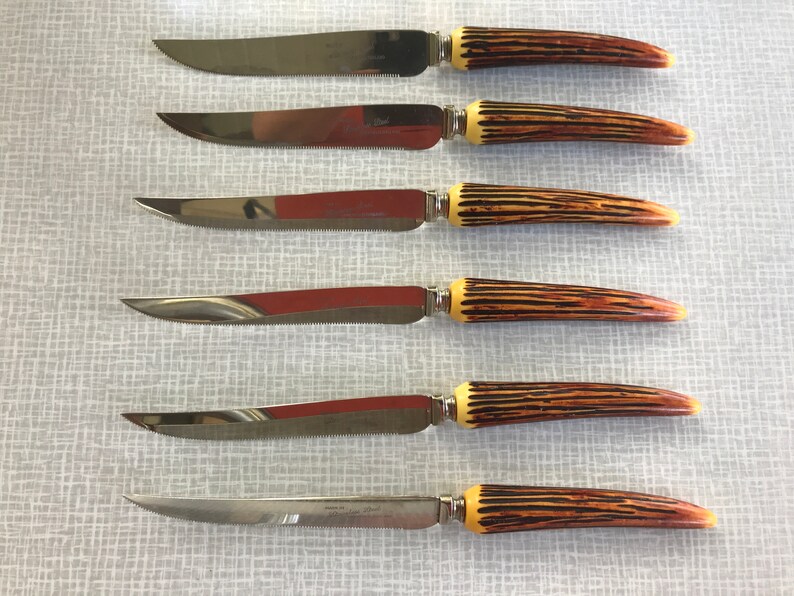 Sheffield Crown Crest Stainless Steel Faux Stag Horn / Antler Etsy