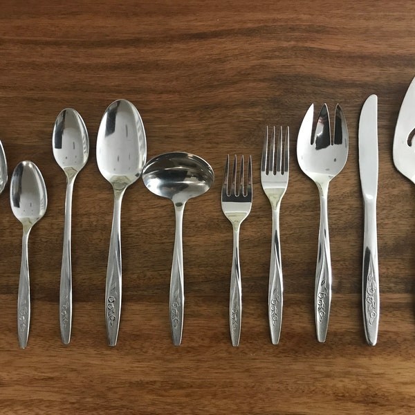 One Superior Stainless Silverware / Flatware - Replacement Pieces - Radiant Rose