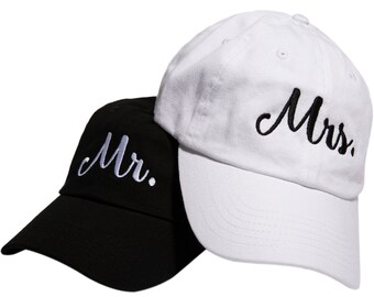 2pcs Bride Groom Hat Cap Wedding Couple Hats for Photo Prop//Wedding Gifts