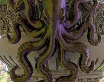 Octopus Pot Hanger | Kraken Planter Hook | Nautical Indoor Plant Decor | Color Shifting
