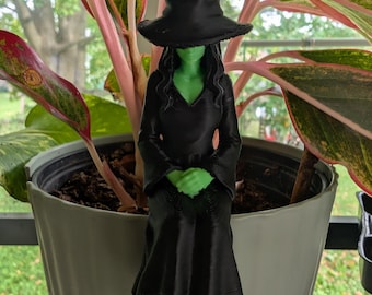 Support pour pot de sorcière | Décoration de jardinière d'Halloween | Support pour pot de sorcière | Décoration gothique pour plantes d'intérieur | Cadeau plante sorcière