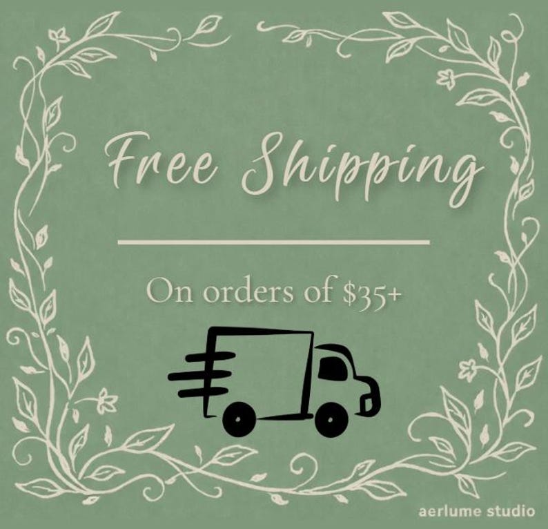 Aerlume Studio free shipping on Etsy orders of $35 or more