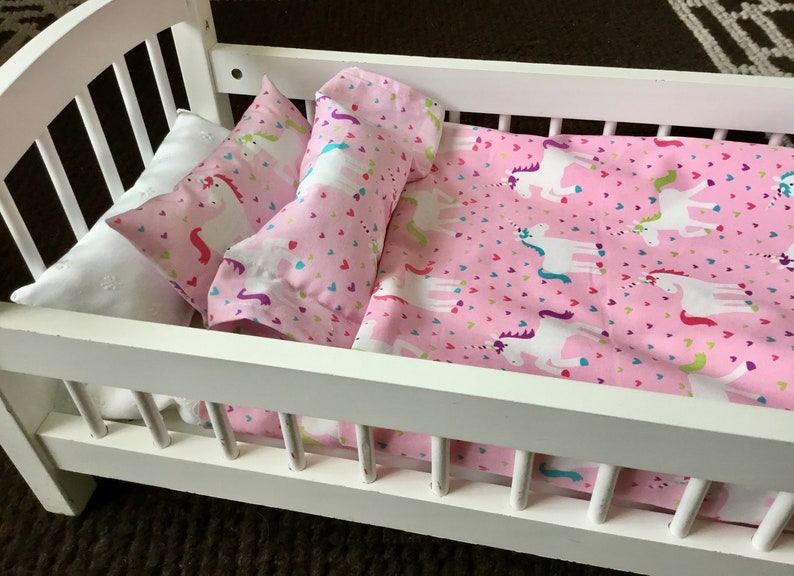 Unicorn Doll Bedding 7 Piece Set Girl Christmas Gift Etsy