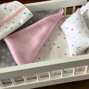 Doll crib bedding sale